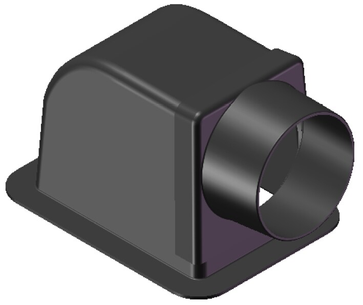 Tb64 4e 6 X 4 Abs Plastic Transition Box With 4 Ring End By Msi Tb64 4e 6 X 4 Abs Plastic Transition Box With 4 Ring End By Msi