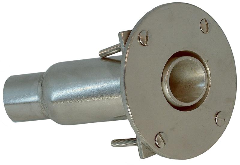 W498-572 30mm Stainless Angled exhaust thru hull