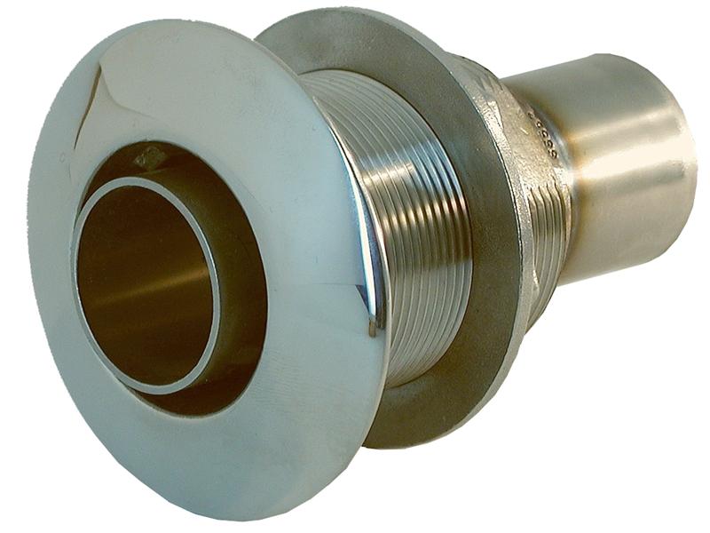W002-171NUT 30mm Stainless Horizontal outlet exhaust thru hull