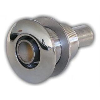 W002-170NUT 22mm Stainless Horizontal nut style exhaust thru hull