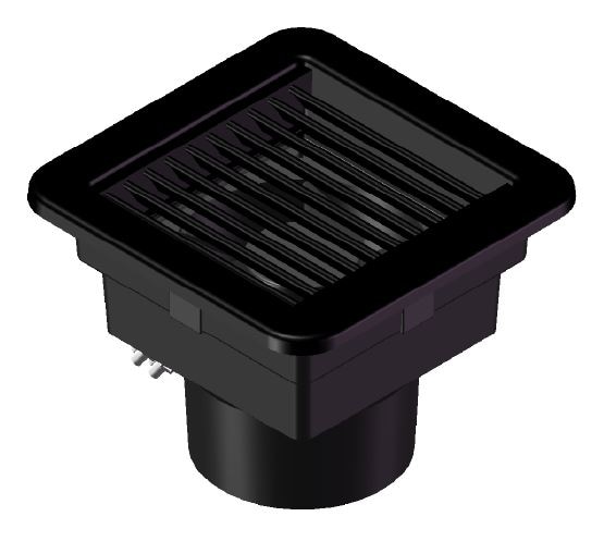 QUIET VENT FAN, PG66, BLACK, 230 VAC