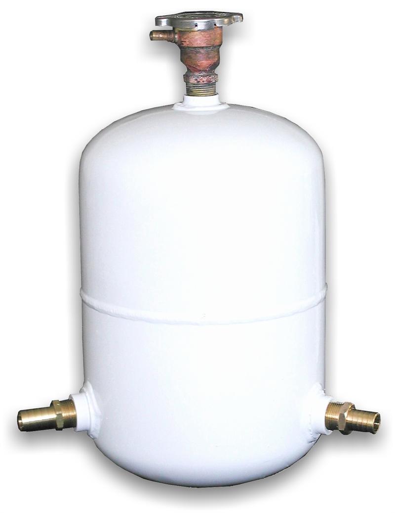W002103 Marine 21/2 Gallon Powder Coated Steel Expansion Tank