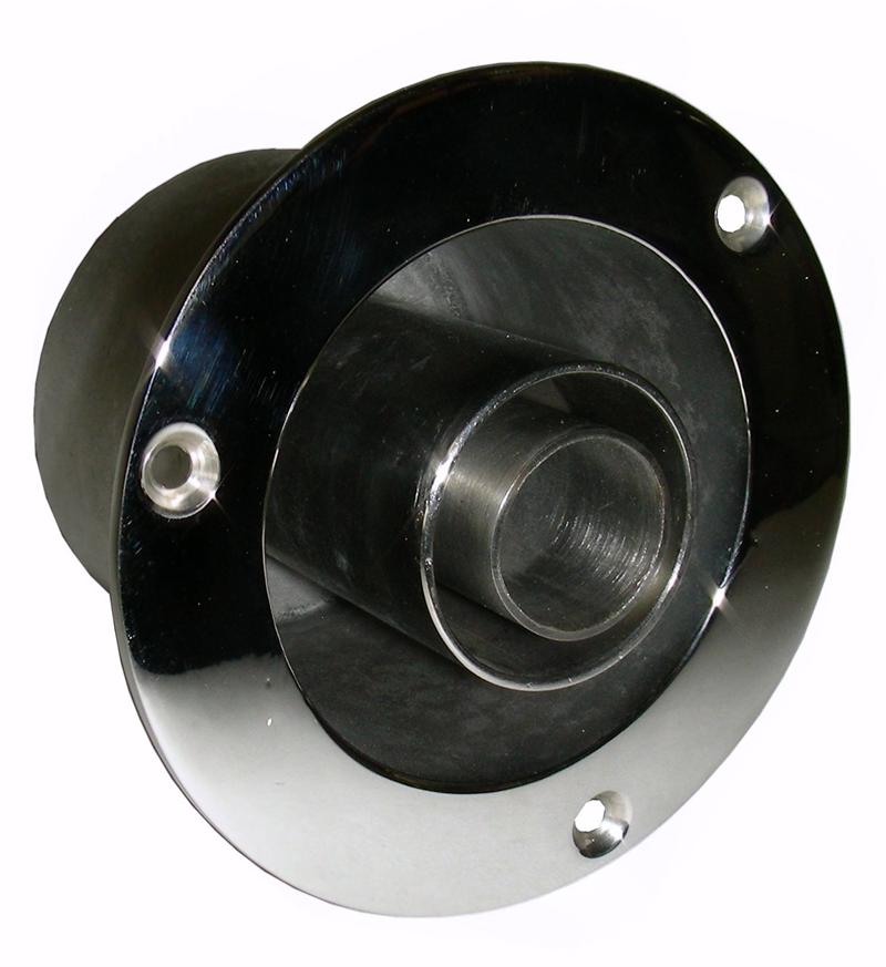 W002-1723 24mm Stainless Horiz. outlet triple wall exhaust thru hull
