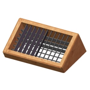 WGT4x4 Wedge Supply Air Grille, Teak, 4-Way 4