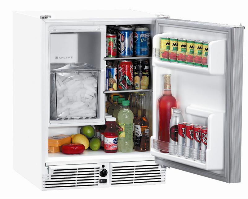 ULine ULNCO29W03A White Combo Ice Maker / Refrigerator