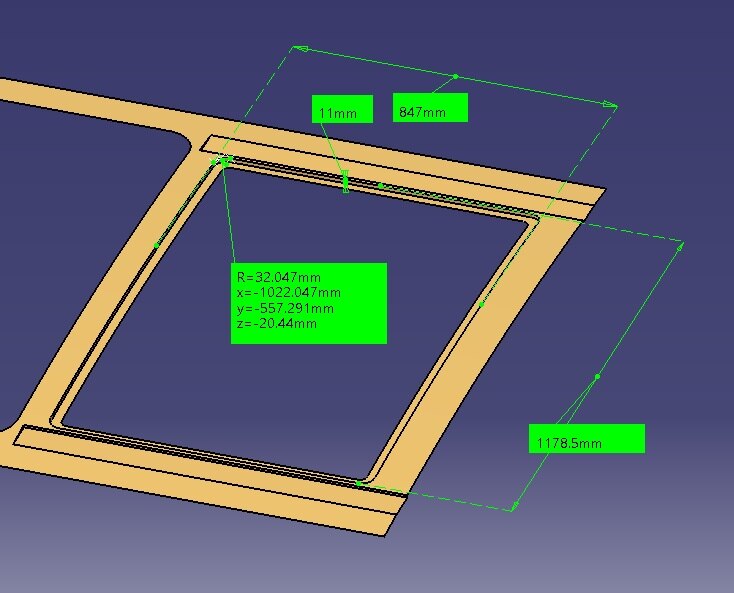 SUNROOF FIXED GLASS PANEL 40S FIXED
